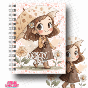 Caderno Guarda Chuva Marrom