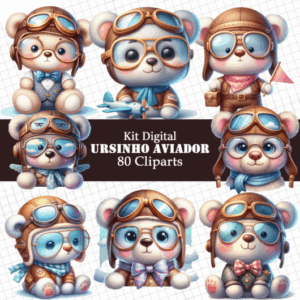 Kit Digital Ursinho Branco