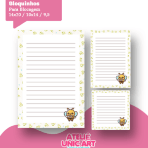 ✨ Trio Bloquinhos Abelhinhas